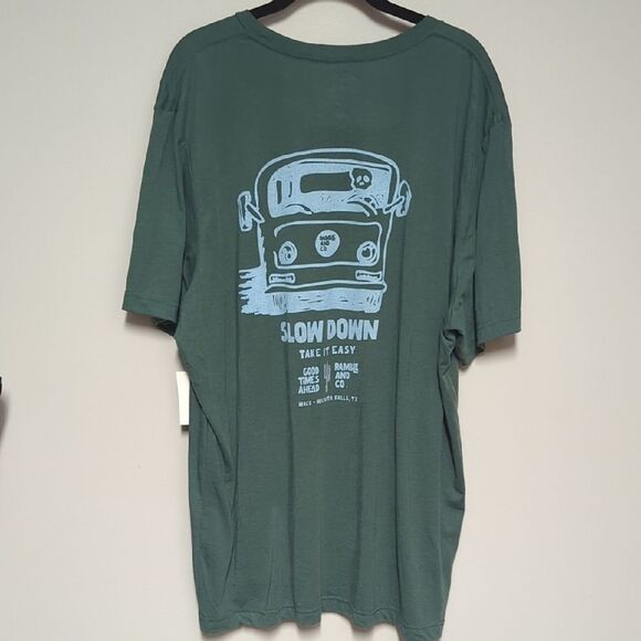 NWT Ramble And Company Take It Easy Relaxed Fit Teal T-Shirt - Picture 5 of 5